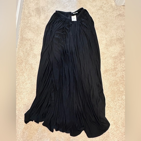 KHAITE Lowell pleated maxi Skirt black size 2 NWT SOLD OUT - Picture 5 of 5